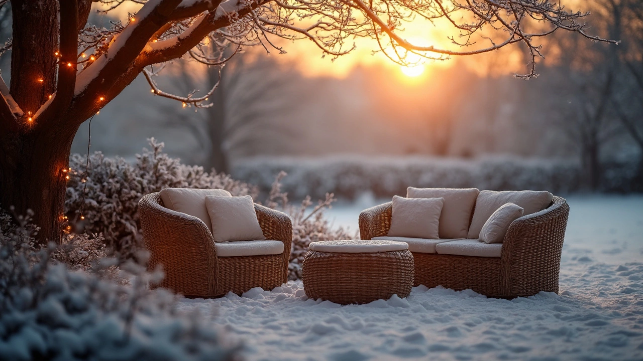 Kann man Polyrattan im Winter draußen stehen lassen?